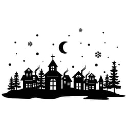 hristmas village svg, christmas svg, xmas svg