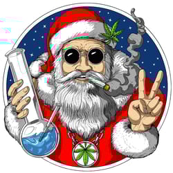 santa smoking cannabis svg, christmas svg, xmas svg