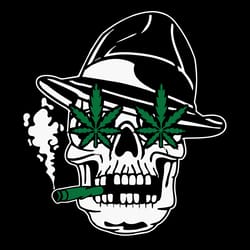 skull smoking weed svg, trending svg, weed skull svg