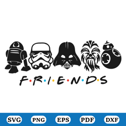 star wars friends svg, star wars friends vector, star wars cricut, star wars svg, star wars cut file, friends svg