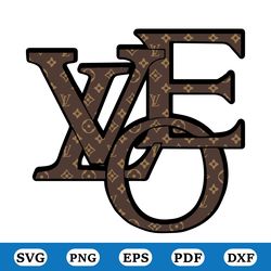 love lv svg, lv pattern svg, fashion brand svg, logo brand svg