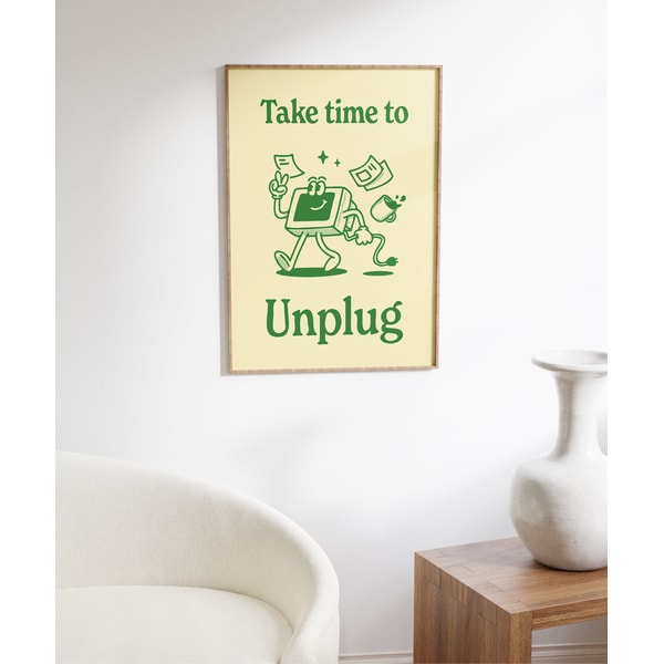 Out Of Office Print, Positive Work Life Balance Poster, Offi - Inspire ...