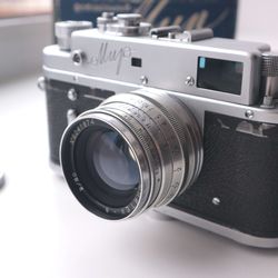 MIR Soviet Rangefinder Camera JUPITER-8 2/50 in original box