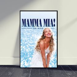 mamma mia 2008 movie canvas movie print, wall art, room decor, home decor, art canvas for gift, living room decor, 8x12