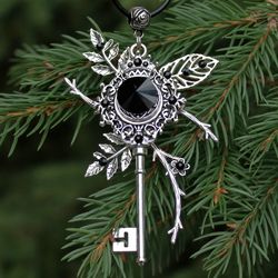 Handmade Unique  Fantasy Swarovski Key Necklace
