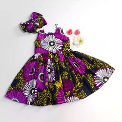 Girls Dress, Toddlers Dress, Gift For Girls, Birthday Party Gift Dress, African Print Dress, Stocking Fillers
