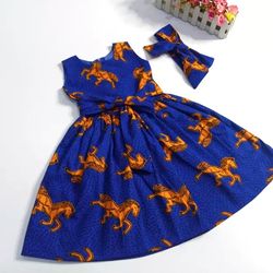 Girls Dress, Toddlers Dress, Gift For Girls, Birthday Party Gift Dress, African Print Dress, Stocking Fillers
