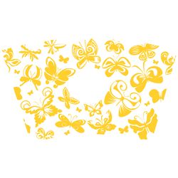 butterfly starbucks full wrap svg, trending svg, starbucks wrap svg