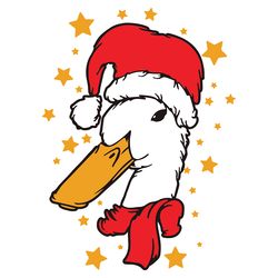 honking duck svg, christmas svg, xmas svg