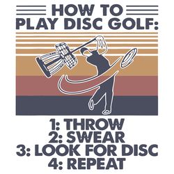 how to play disc golf svg, trending svg, funny disc golf svg
