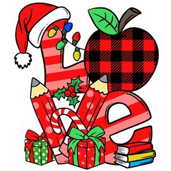 love teaching christmas svg, christmas svg, xmas svg