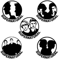 supernatural bundles svg, supernatural svg, supernatural logo svg, winchester brothers svg, digital download