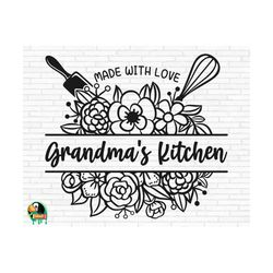 grandma's kitchen sign svg, kitchen quotes svg, kitchen apron svg, kitchen queen svg, grandma's kitchen cut files, cricut, png, svg