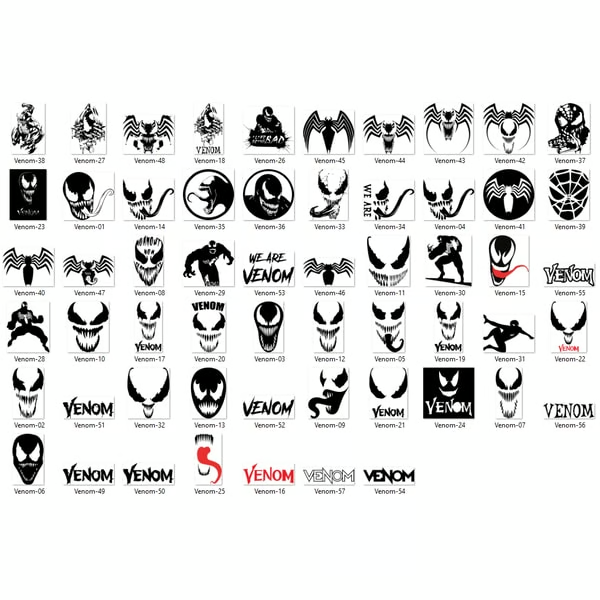 55 Files Venom Bundle, Venom Vector, Venom SVG, Venom PNG, V - Inspire ...