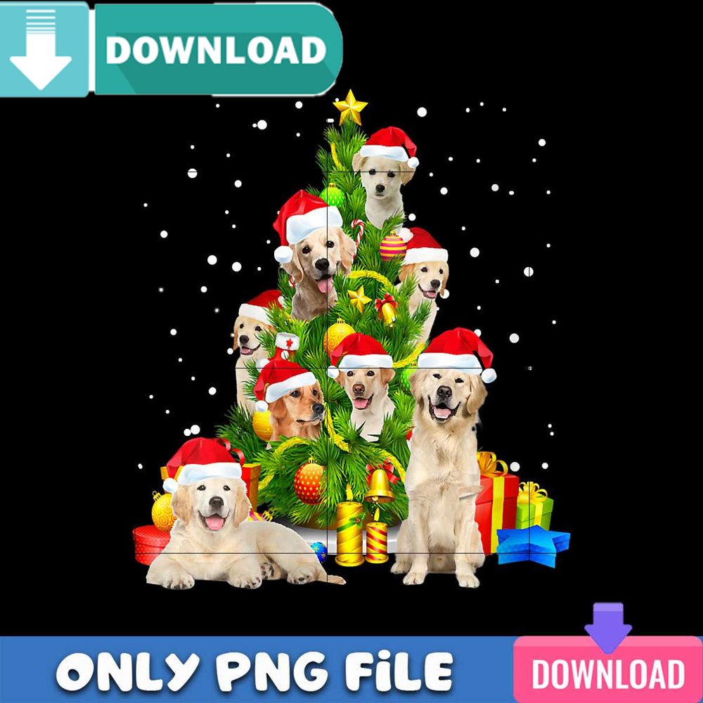 Golden Retriever Christmas PNG Perfect Files Design Download.jpg