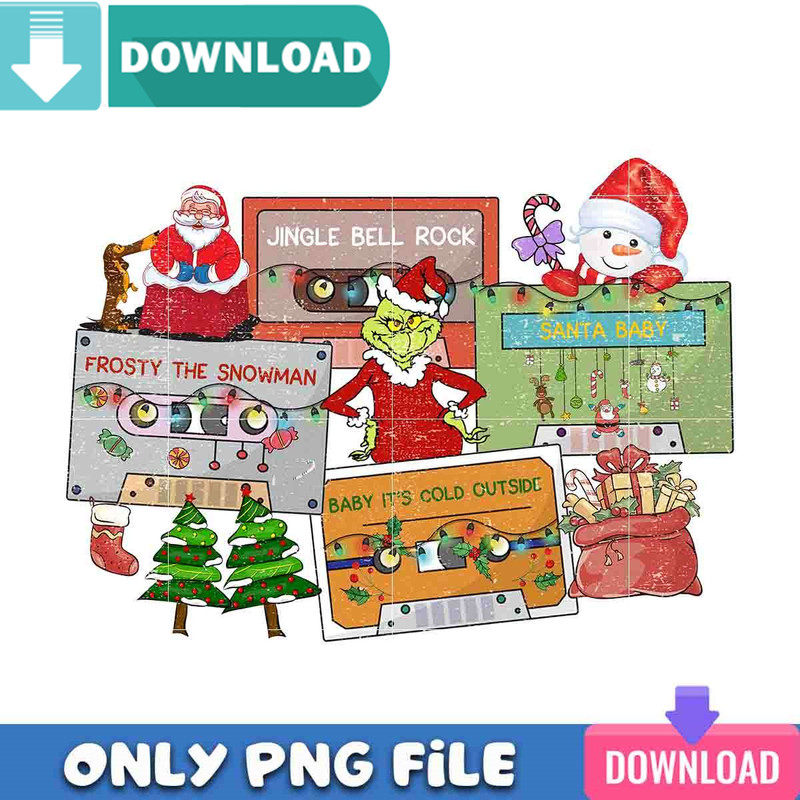 Jingle Santa PNG Perfect Files Sublimation Design Download.jpg