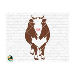 cow front svg, cow svg, cow head svg, cow vector, animal svg, cow svg for shirt, cow clipart, cow cut file, cow png, cricut, silhouette