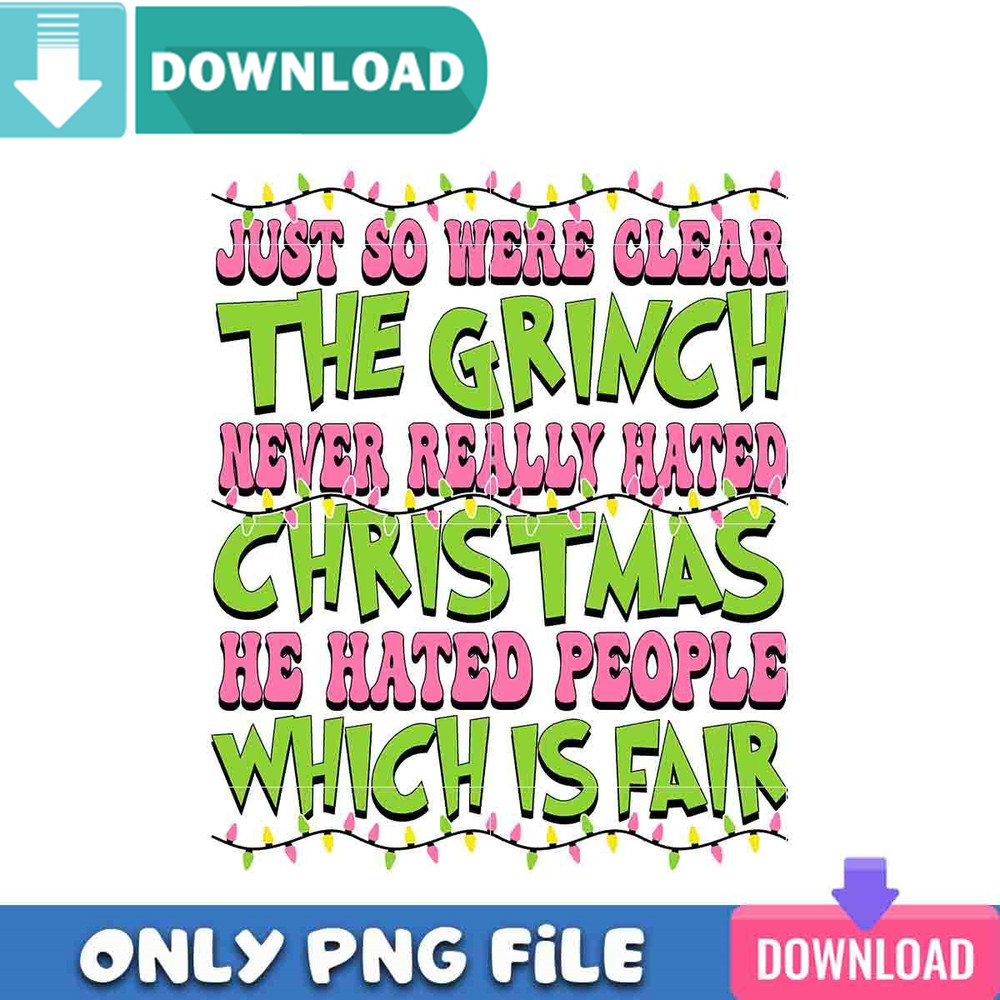 Grinch Christmas Is Fair PNG Perfect Sublimation Design Download.jpg