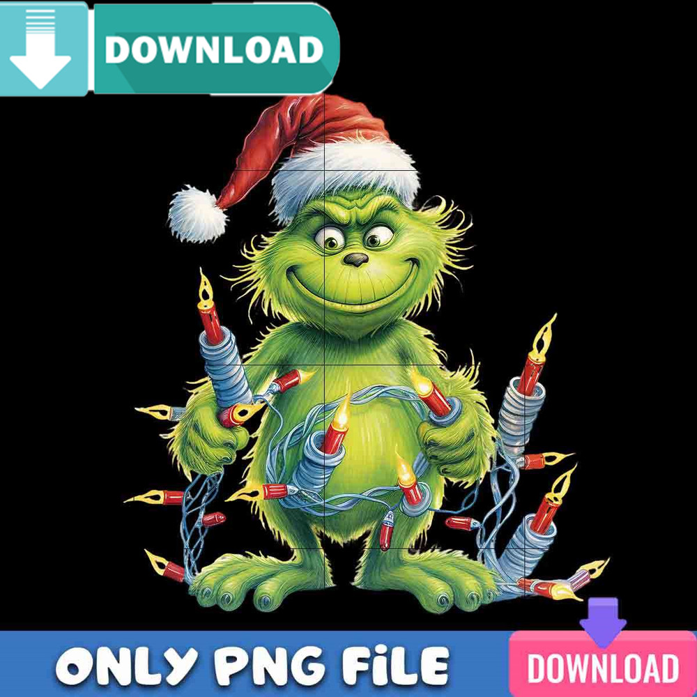 Grinch Cute Baby Candle Christmas Png Best Files Design.jpg