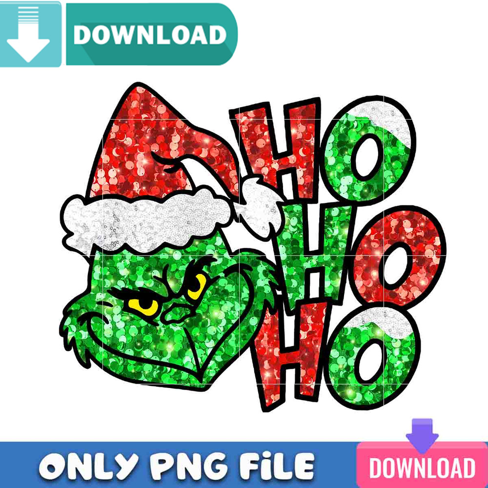 Ho Ho Ho Grinch Red Png Best Files Design Download.jpg