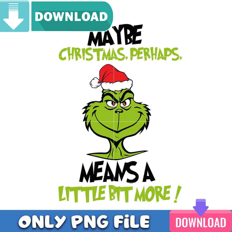 Maybe Christmas Perhaps Grinch Png Best Files Design.jpg