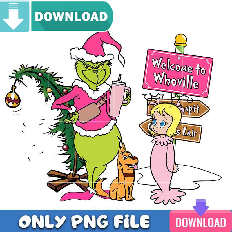Welcome To Whoville Pink Png Best Files Design Download.jpg