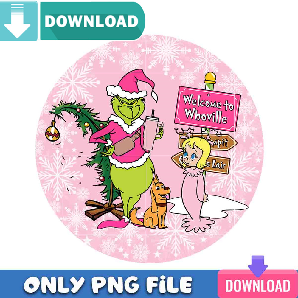 Welcome To Whoville Vibes Pink Png Best Files Design.jpg