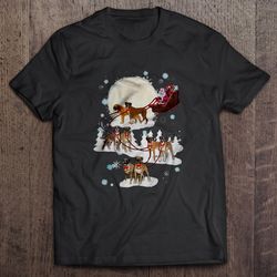 Boxer Santa Clauss Reindeer Christmas Sweater Gift TShirt
