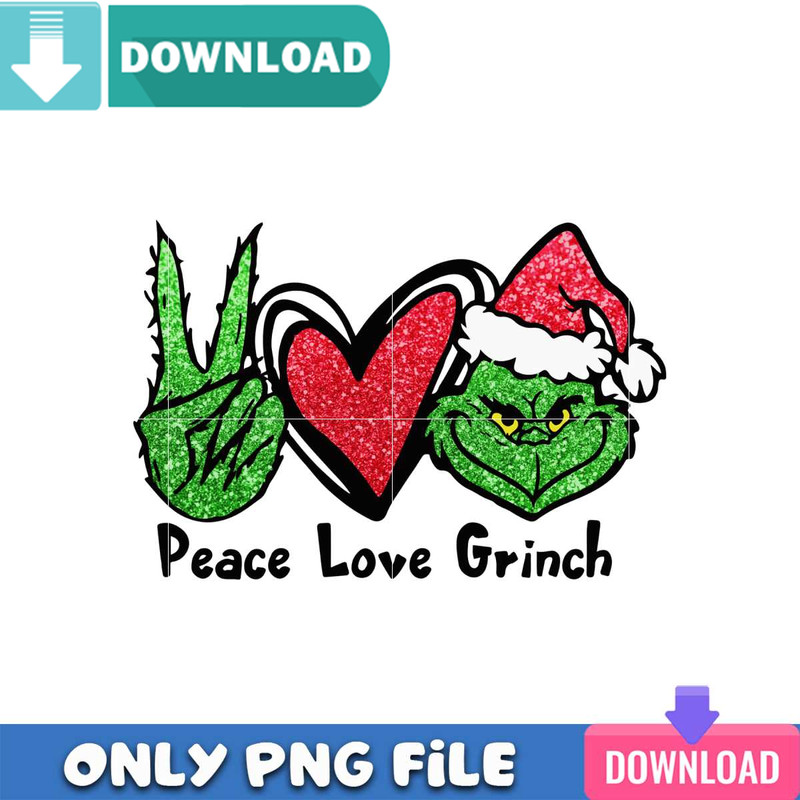 Peace Love Grinch Christmas New Svg Best Files For Cricut.jpg