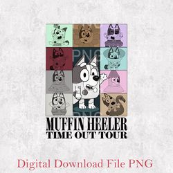 muffin the eras tour png, bluey muffin png, muffin heeler time out tour png, muffin heeler png, muffin madness, bluey