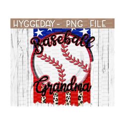 baseball grandma png, sublimation png, baseball png, leopard, cheetah, american flag, graphics, dtg,