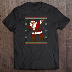 dabbing santa claus christmas tshirt