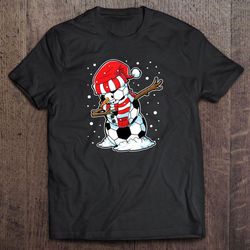 dabbing snowman soccer ball christmas shirt