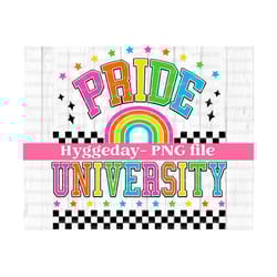 pride university png, digital download, sublimation, sublimate, rainbow, equality, lgbtq, preppy,