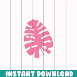 pink tropical leaves png, monstera leaf svg clipart, commercial use png, jungle leaves png clipart, palm branch png