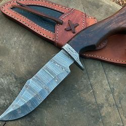 hunting knife handmade damascus steel bowie knife rc19 same day usa shipping