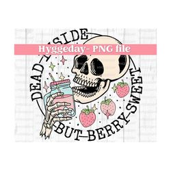 berry sweet png, digital download, sublimation, sublimate, skull, skellie, spring, tumbler, juice, mason jar, strawberry