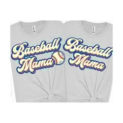 retro baseball mama svg dxf png, cut file, baseball, mom, play ball,