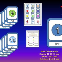 Flash Cards Numbers 1-10-1