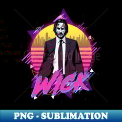 john wick retro - exclusive sublimation digital file - bold & eye-catching