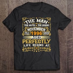23rd birthday gifts november 1996 vintage man myth legend tshirt gift