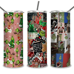 the grinch christmas 20 oz skinny tumbler png, grinch png, christmas 20oz tumbler wrap, grinch christmas movies png