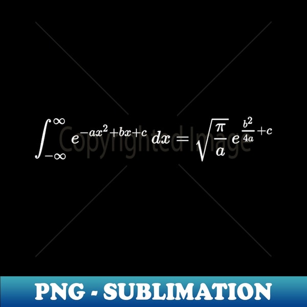 math equations generalised gaussian integral - Retro PNG Sub - Inspire ...