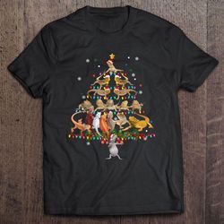 bearded dragon christmas tree shirt