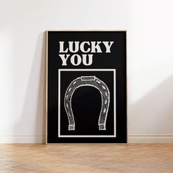 western print horseshoe poster retro western wall art wild west print black retro home decor cowboy art print digital do