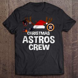christmas astros crew tee shirt