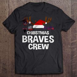christmas braves crew v-neck t-shirt