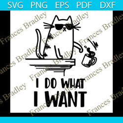 cat i do what i want svg, trending svg, i do what i want, funny cat svg, cat wearing glasses, cool cat svg, naughty cat