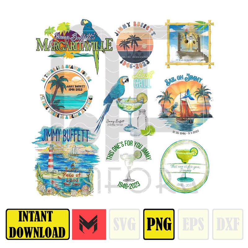 9 Jimmy Buffett Shirt PNG R.I.P Jimmy Buffet Vintage Jimmy Buffett Tee 90s Bootleg PNG Margaritaville Jimmy Buffet Tribute Fan Gift PNG.jpg