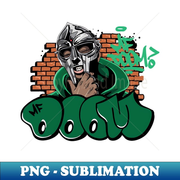 Mf Doom Rapper - Vintage Sublimation PNG Download - Create w - Inspire ...